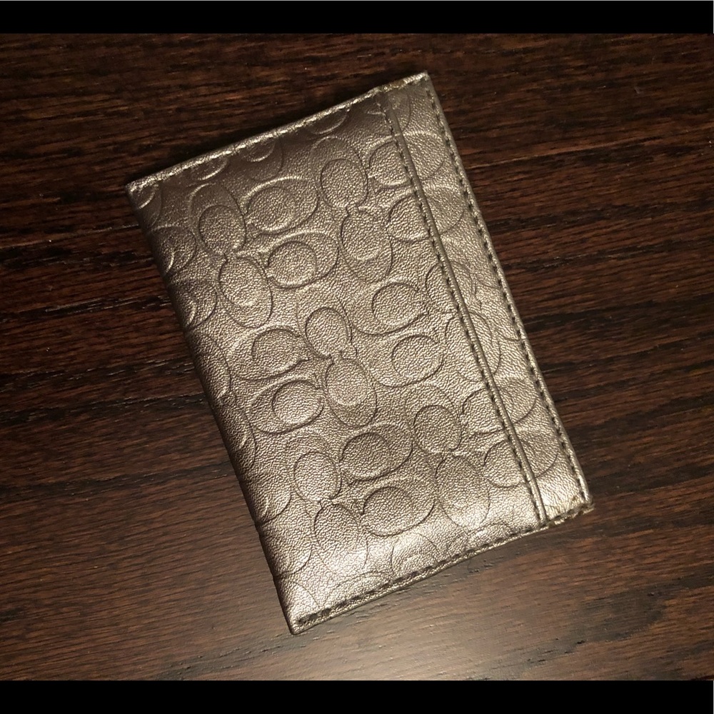 Coach Pewter Card Wallet